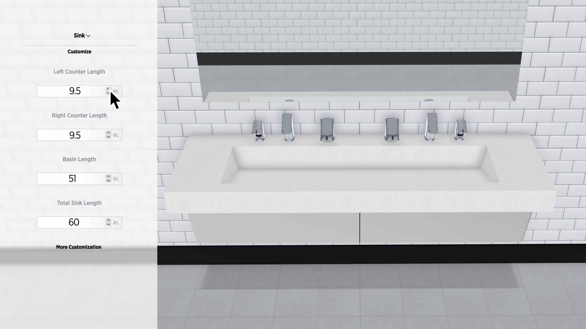 Sloan Sink Configurator 3